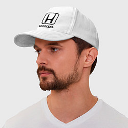 Бейсболка Honda logo, цвет: белый — фото 2
