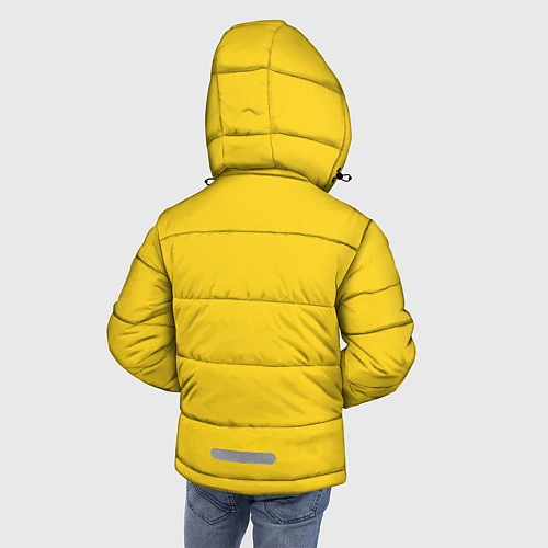 Зимняя куртка для мальчика Лицо Гомера / 3D-Черный – фото 4