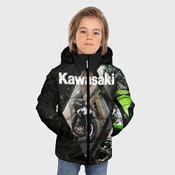 Куртка зимняя для мальчика Kawasaky, цвет: 3D-красный — фото 2