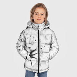 Куртка зимняя для мальчика Белая сакура, цвет: 3D-красный — фото 2