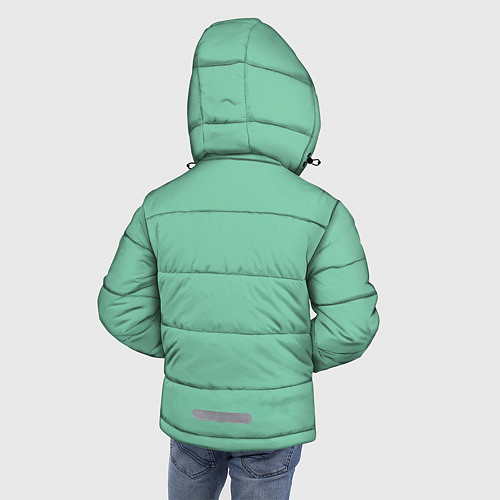 Зимняя куртка для мальчика Лицо Бульбазавра / 3D-Черный – фото 4