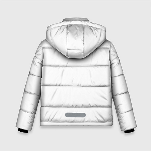 Зимняя куртка для мальчика Жизнь это игра / 3D-Светло-серый – фото 2