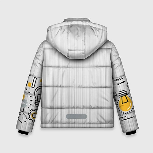 Зимняя куртка для мальчика Программирование 1 / 3D-Светло-серый – фото 2