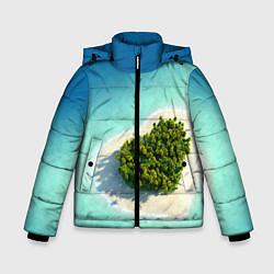 Куртка зимняя для мальчика Остров, цвет: 3D-красный