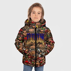 Куртка зимняя для мальчика DOOM: Pixel Monsters, цвет: 3D-красный — фото 2