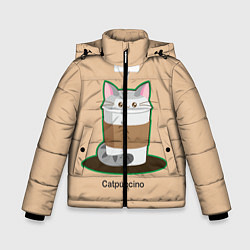 Куртка зимняя для мальчика Catpuccino, цвет: 3D-черный