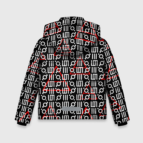 Зимняя куртка для мальчика 30 STM: Symbol Pattern / 3D-Светло-серый – фото 2