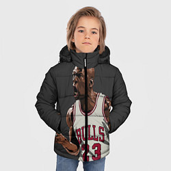 Куртка зимняя для мальчика Bulls 23: Jordan, цвет: 3D-светло-серый — фото 2
