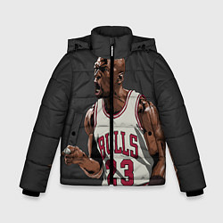 Куртка зимняя для мальчика Bulls 23: Jordan, цвет: 3D-черный