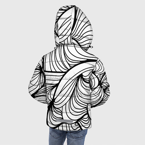 Зимняя куртка для мальчика Смелость и счастье / 3D-Черный – фото 4