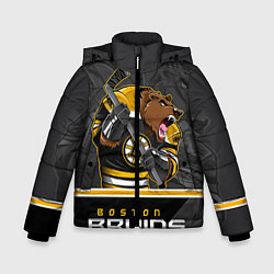 Куртка зимняя для мальчика Boston Bruins, цвет: 3D-черный