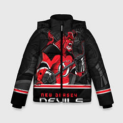 Куртка зимняя для мальчика New Jersey Devils, цвет: 3D-черный