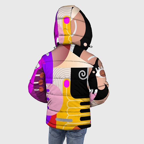 Зимняя куртка для мальчика Abstract-women / 3D-Черный – фото 4