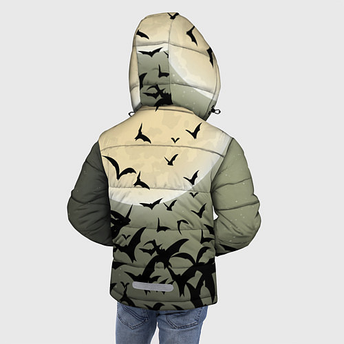 Зимняя куртка для мальчика Хэллоуин-принт / 3D-Черный – фото 4