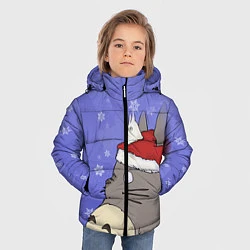 Куртка зимняя для мальчика Тоторо и снег, цвет: 3D-светло-серый — фото 2