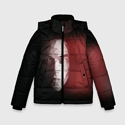 Куртка зимняя для мальчика Мистер робот 2, цвет: 3D-красный