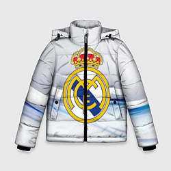 Куртка зимняя для мальчика Реал Мадрид, цвет: 3D-черный
