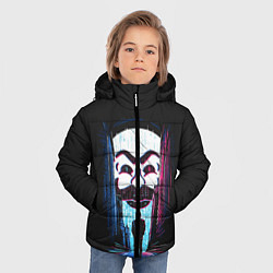 Куртка зимняя для мальчика Mr Robot: Anonymous, цвет: 3D-черный — фото 2
