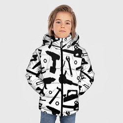 Куртка зимняя для мальчика Строитель 7, цвет: 3D-черный — фото 2