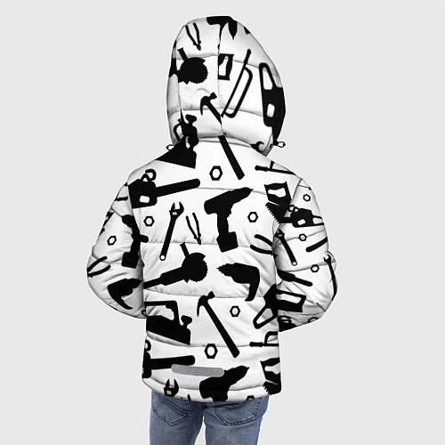 Зимняя куртка для мальчика Строитель 7 / 3D-Черный – фото 4