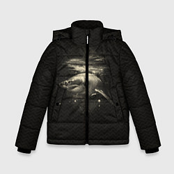 Куртка зимняя для мальчика Cosmic Shark, цвет: 3D-черный