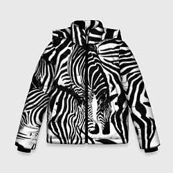 Зимняя куртка для мальчика Полосатая зебра
