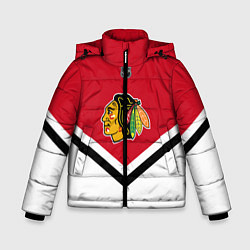 Куртка зимняя для мальчика NHL: Chicago Blackhawks, цвет: 3D-светло-серый