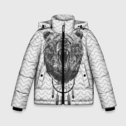 Куртка зимняя для мальчика Bear Dreamcatcher, цвет: 3D-светло-серый