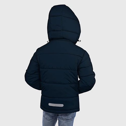 Зимняя куртка для мальчика Космический медведь / 3D-Светло-серый – фото 4