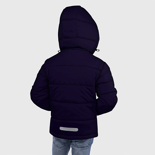 Зимняя куртка для мальчика Космический скейтбордист / 3D-Черный – фото 4