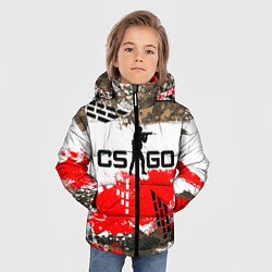 Куртка зимняя для мальчика CS:GO Roll Cage, цвет: 3D-светло-серый — фото 2