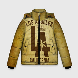 Куртка зимняя для мальчика Лос-Анджелес, цвет: 3D-светло-серый