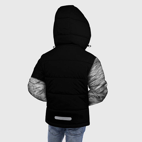 Зимняя куртка для мальчика Милый лев / 3D-Черный – фото 4