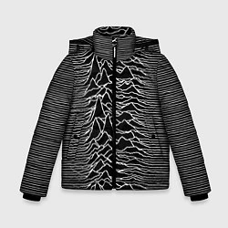 Куртка зимняя для мальчика Joy Division: Unknown Pleasures, цвет: 3D-красный