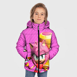 Куртка зимняя для мальчика Amy Rose, цвет: 3D-красный — фото 2