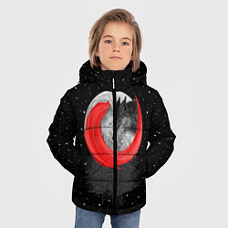 Куртка зимняя для мальчика Красная шапочка, цвет: 3D-черный — фото 2