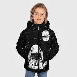 Куртка зимняя для мальчика Астронавт с шариком, цвет: 3D-красный — фото 2