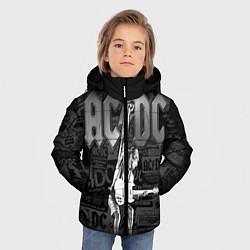 Куртка зимняя для мальчика AC/DC: Rock You, цвет: 3D-светло-серый — фото 2
