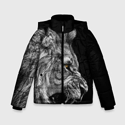 Куртка зимняя для мальчика Оскал льва, цвет: 3D-красный