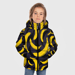 Куртка зимняя для мальчика Бананы, цвет: 3D-черный — фото 2