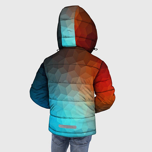 Зимняя куртка для мальчика Битва абстракций / 3D-Черный – фото 4