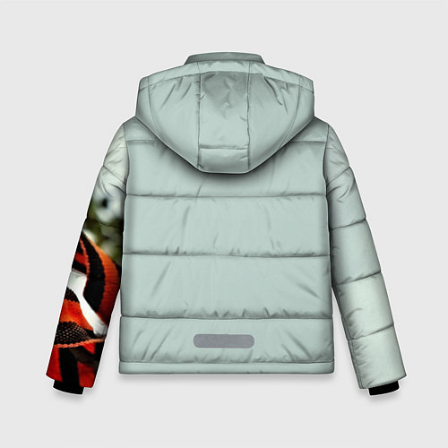 Зимняя куртка для мальчика Георгиевская лента / 3D-Светло-серый – фото 2