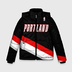 Куртка зимняя для мальчика Portland Trail Blazers, цвет: 3D-черный