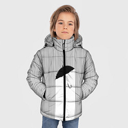 Куртка зимняя для мальчика Дождь, цвет: 3D-черный — фото 2