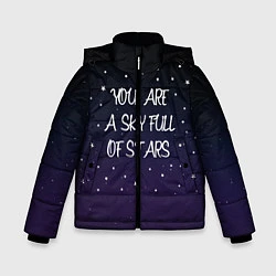Куртка зимняя для мальчика Coldplay: Night Sky, цвет: 3D-черный