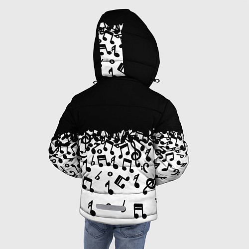 Зимняя куртка для мальчика Поглощение музыкой / 3D-Черный – фото 4