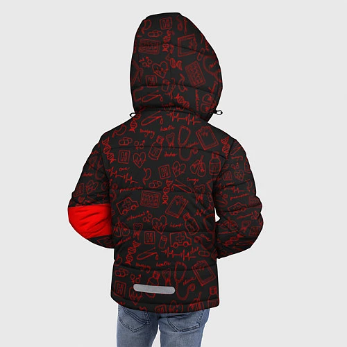 Зимняя куртка для мальчика Можно удалить / 3D-Черный – фото 4