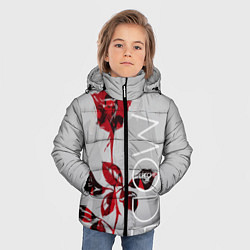 Куртка зимняя для мальчика Depeche Mode: Red Rose, цвет: 3D-черный — фото 2