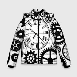 Куртка зимняя для мальчика Время не ждет, цвет: 3D-светло-серый