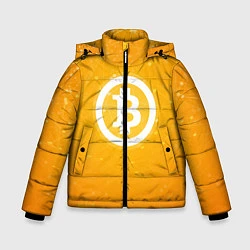 Зимняя куртка для мальчика Bitcoin Orange